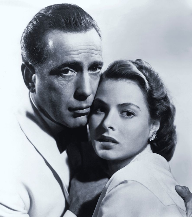 Picture of HUMPHREY BOGART WITH INGRID BERGMAN - CASABLANCA