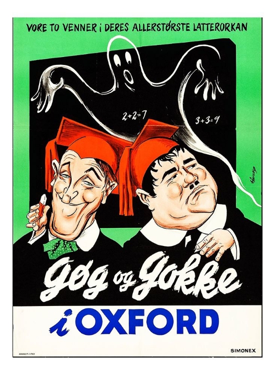 Picture of LAUREL AND HARDY - NORWEGIAN - A CHUMP AT OXFORD