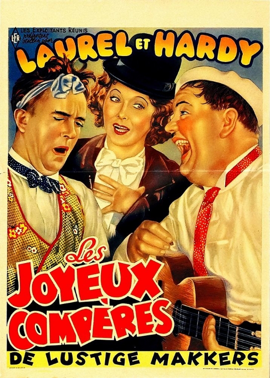 Picture of LAUREL AND HARDY - FRENCH - LES JOYEUX COMPERES