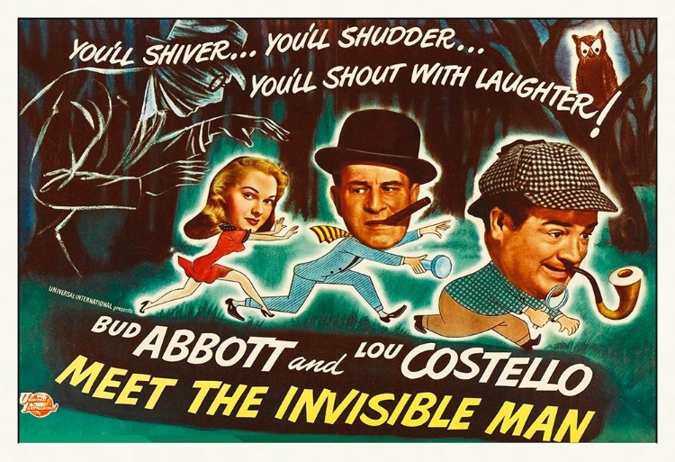 Picture of ABBOTT AND COSTELLO - MEET THE INVISIBLE MAN POSTER