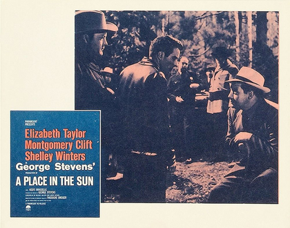 Picture of ELIZABETH TAYLOR - A PLACE IN THE SUN - LOBBY CARD