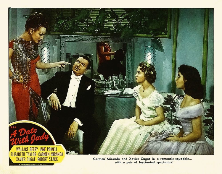 Picture of ELIZABETH TAYLOR - A DATE WITH JUDY - LOBBY CARD