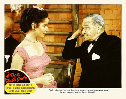 Picture of ELIZABETH TAYLOR - A DATE WITH JUDY - LOBBY CARD