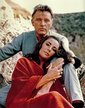 Picture of ELIZABETH TAYLOR AND RICHARD BURTON