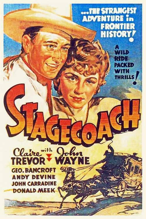 Picture of STAGE COACH - JOHN WAYNE AND CLAIRE TREVOR