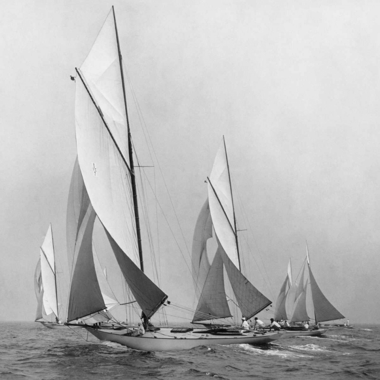 Picture of SAILBOATS SAILING DOWNWIND 1920