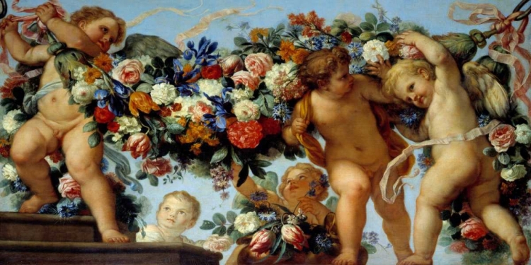 Picture of AMOURS ET GUIRLANDES DE FLEURS I