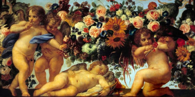 Picture of AMOURS ET GUIRLANDES DE FLEURS II