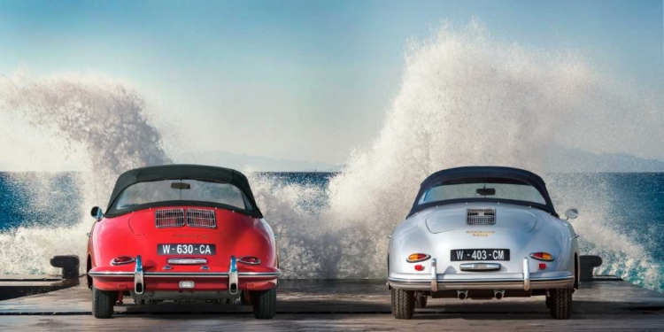 Picture of OCEAN WAVES BREAKING ON VINTAGE BEAUTIES