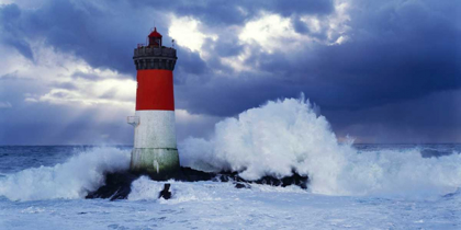 Picture of PHARE DES PIERRES-NOIRES LORS D’UNE TEMPETE