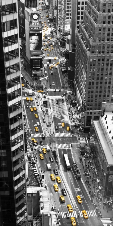 Picture of YELLOW TAXI IN TIMES SQUARE, NYC