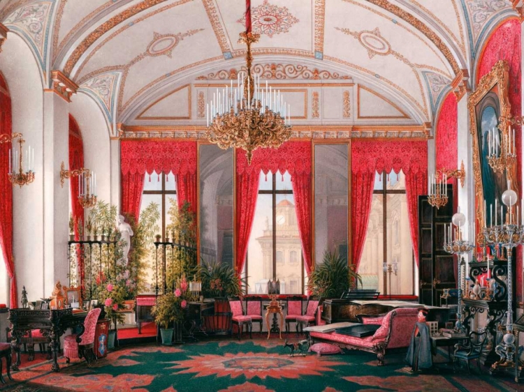 Picture of INTERIORS OF THE WINTER PALACE: THE RASPBERRY STUDY