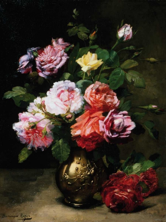 Picture of PAINTING OF ROSES IN A VASE