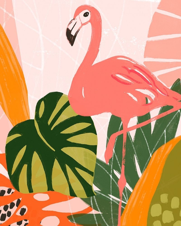 Picture of JUNGLE FLAMINGO I