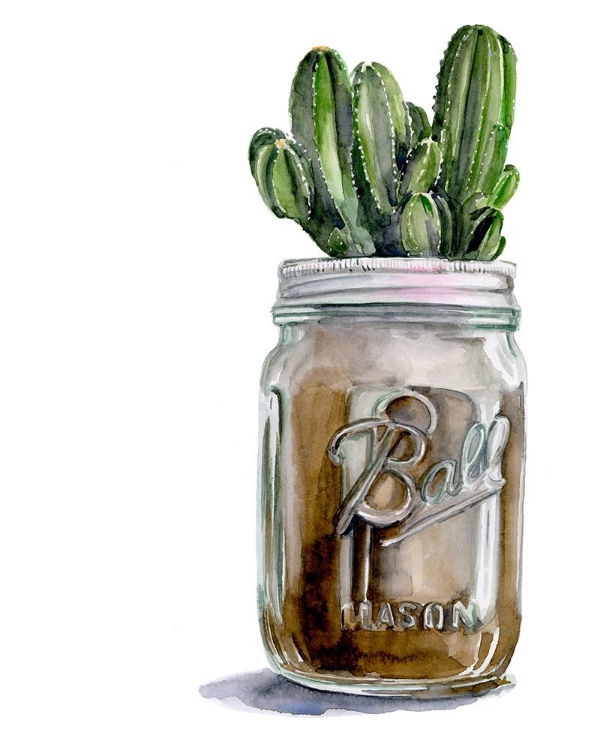 Picture of CACTUS MASON JAR I