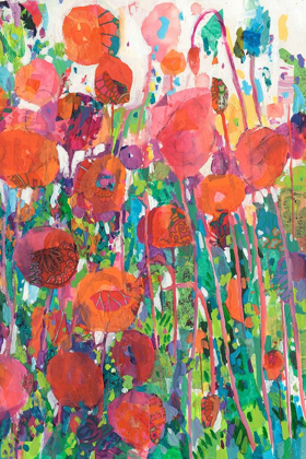 Picture of VIVID POPPY COLLAGE II