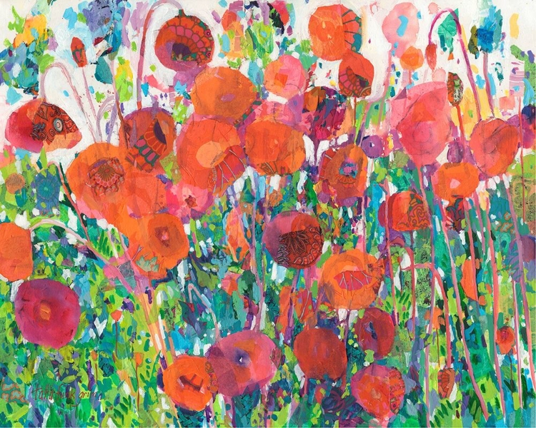 Picture of VIVID POPPY COLLAGE III