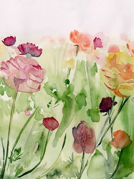 Picture of AMONG THE WATERCOLOR WILDFLOWERS II