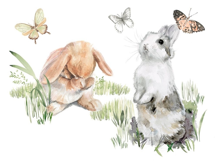 Picture of ENGLISH BUNNIES I