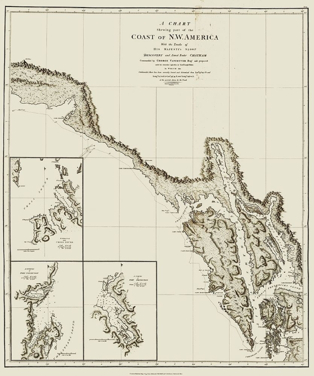 Picture of ALASKA SOUTHERN PORTION - VANCOUVER 1798