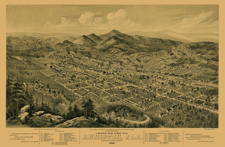 Picture of ANNISTON ALABAMA - GLOVER 1888