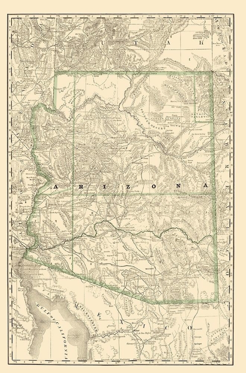 Picture of ARIZONA - RAND MCNALLY 1879