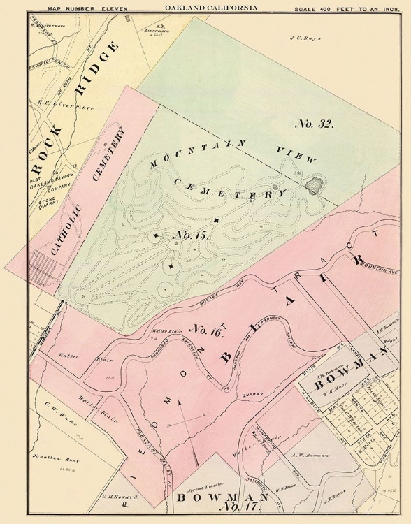 Picture of OAKLAND CALIFORNIA ELEVENTH WARD - THOMPSON 1878