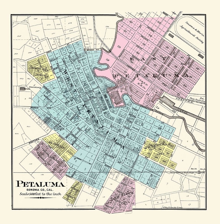 Picture of PETALUMA CALIFORNIA - THOMPSON 1877