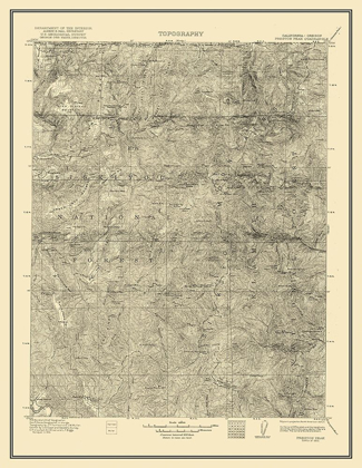 Picture of PRESTON PEAK CALIFORNIA QUAD - USGS 1922