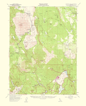 Picture of PROSPECT PEAK CALIFORNIA QUAD - USGS 1956