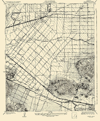 Picture of PUENTE CALIFORNIA CALIFORNIA QUAD - USGS 1927