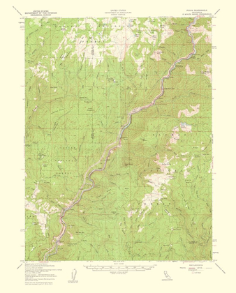 Picture of PULGA CALIFORNIA QUAD - USGS 1956