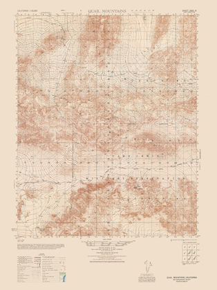 Picture of QUAIL MOUNTAINS SHEET - US ARMY 1948