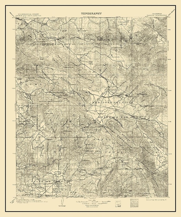 Picture of RAMONA CALIFORNIA QUAD - USGS 1903