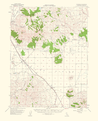 Picture of RAVENDALE CALIFORNIA QUAD - USGS 1956