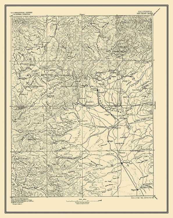 Picture of RED BLUFF CALIFORNIA SHEET - USGS 1894