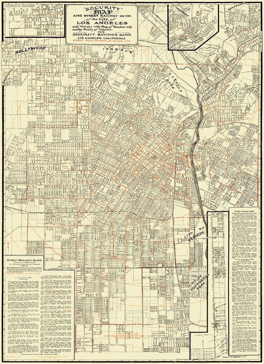 Picture of LOS ANGELES STREET RAILWAY GUIDE - 1908