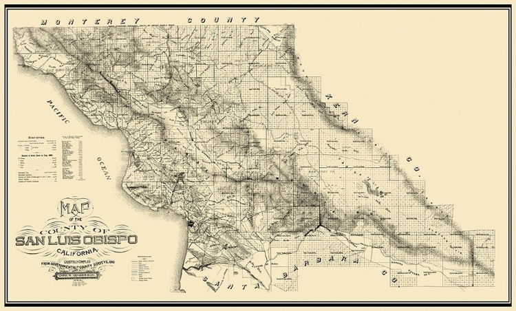 Picture of SAN LUIS OBISPO CALIFORNIA - HENDERSON 1890