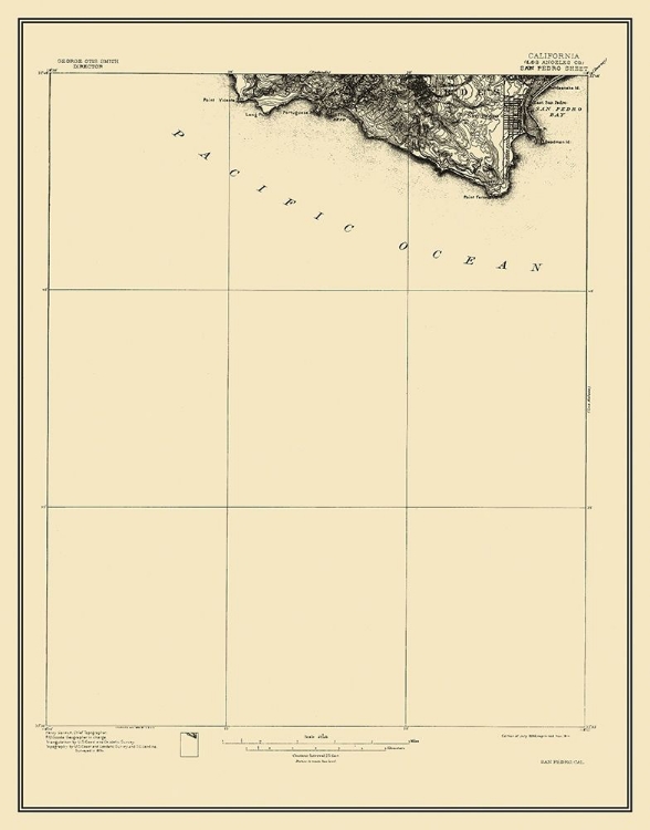 Picture of SAN PEDRO CALIFORNIA SHEET - USGS 1896