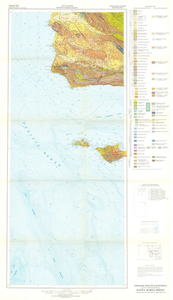 Picture of SANTA MARIA SHEET CALIFORNIA MINES - JENNINGS 1955