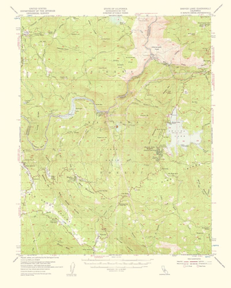 Picture of SHAVER LAKE CALIFORNIA QUAD - USGS 1959