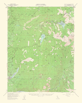 Picture of SILVER LAKE CALIFORNIA QUAD - USGS 1962