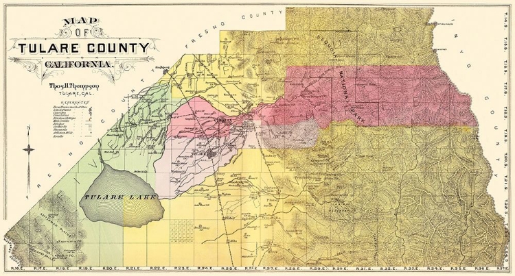 Picture of TULARE CALIFORNIA - THOMPSON  1892