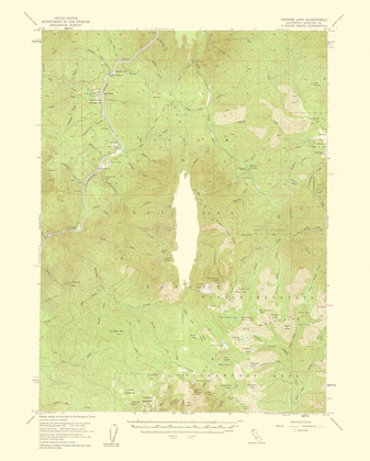 Picture of UKONOM LAKE CALIFORNIA QUAD - USGS 1956