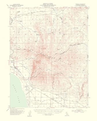 Picture of WENDEL CALIFORNIA QUAD - USGS 1954