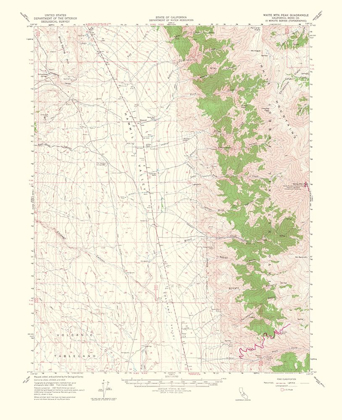 Picture of WHITE MOUNTAIN PEAK CALIFORNIA QUAD - USGS 1956