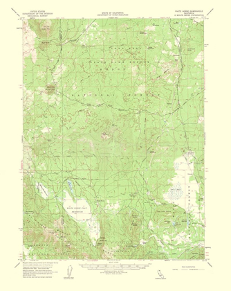 Picture of WHITE HORSE CALIFORNIA QUAD - USGS 1956