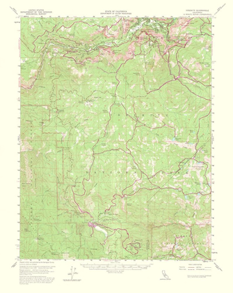 Picture of YOSEMITE CALIFORNIA QUAD - USGS 1956