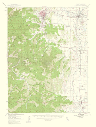 Picture of YREKA CALIFORNIA QUAD - USGS 1956