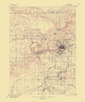 Picture of NEVADA CITY CALIFORNIA SPECIAL - USGS 1895